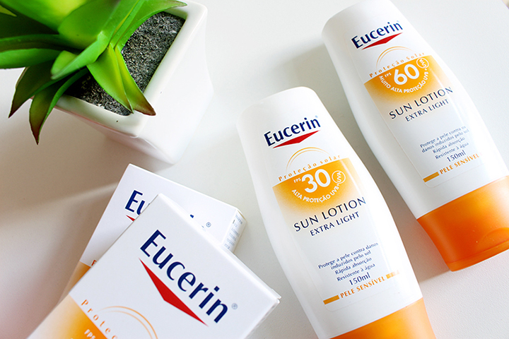 protetores Eucerin para cuidados da pele